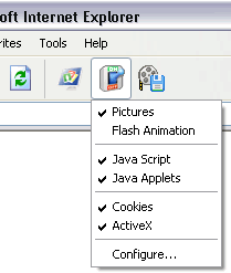 Flash and Pics Control - Easily disable Flash or pics in IE